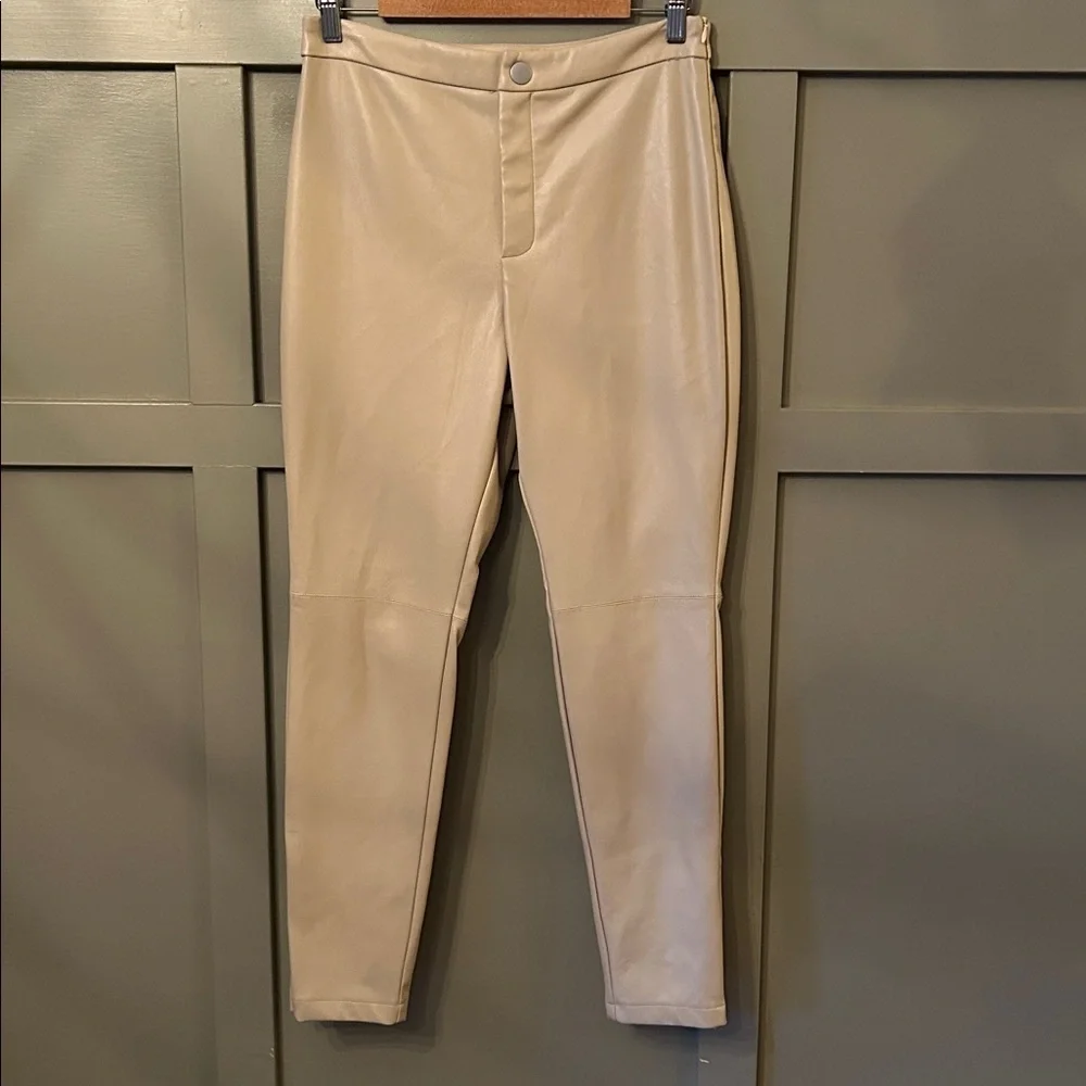Anthropologie Avec Les Filles Arden Vegan Leather Pants Size Small New NWT